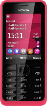 Nokia 301 Dual Sim Fuchsia Nokia 301 Dual Sim Fuchsia